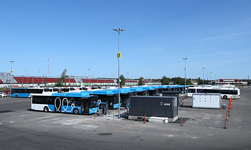 SSE chargers power Helsinki's first fully electric bus fleet
