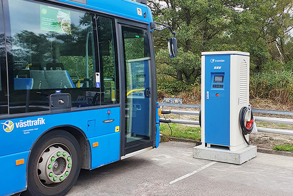 Volvo ebus fleet charging project in Gothenburg, Sweden