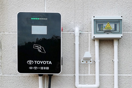 Supporting charger of Toyota's first EV model in China