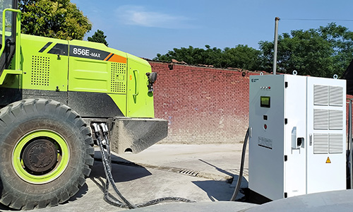 SSE chargers powering Liugong's all-electric loaders